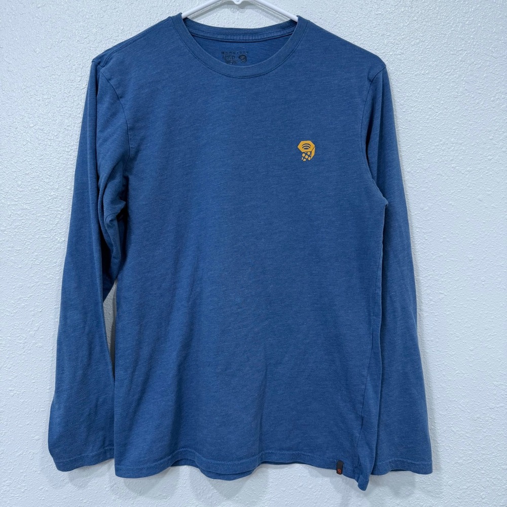 Mountain Hardwear Long Sleeve Crew Neck Graphic T Shirt Blue‎ Small S